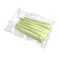Sacs sous vide pour aliments et lait, taille personnalisée, nylon transparent, laminé PE, imperméable, résistant à l'humidité, scellage sur 3 côtés, 80 microns