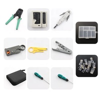 Kit d'outils électroniques pour l'entretien informatique, réseau LAN RJ45, sac de transport et kit d'outils de réseau