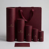 Boîte cylindrique ronde en carton rigide robuste pour l'emballage de bouteilles de vin, de whisky, de champagne et de spiritueux, vente en gros personnalisée