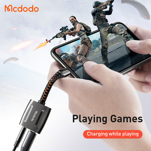 Mcdodo Bộ Chuyển Đổi Usb Bộ Chuyển Đổi Tai Nghe Âm Thanh DC 3.5Mm Cho <span class=keywords><strong>Iphone</strong></span> Hỗ Trợ Sạc Nhạc Gọi Điều Khiển Âm Lượng - Product Image 4