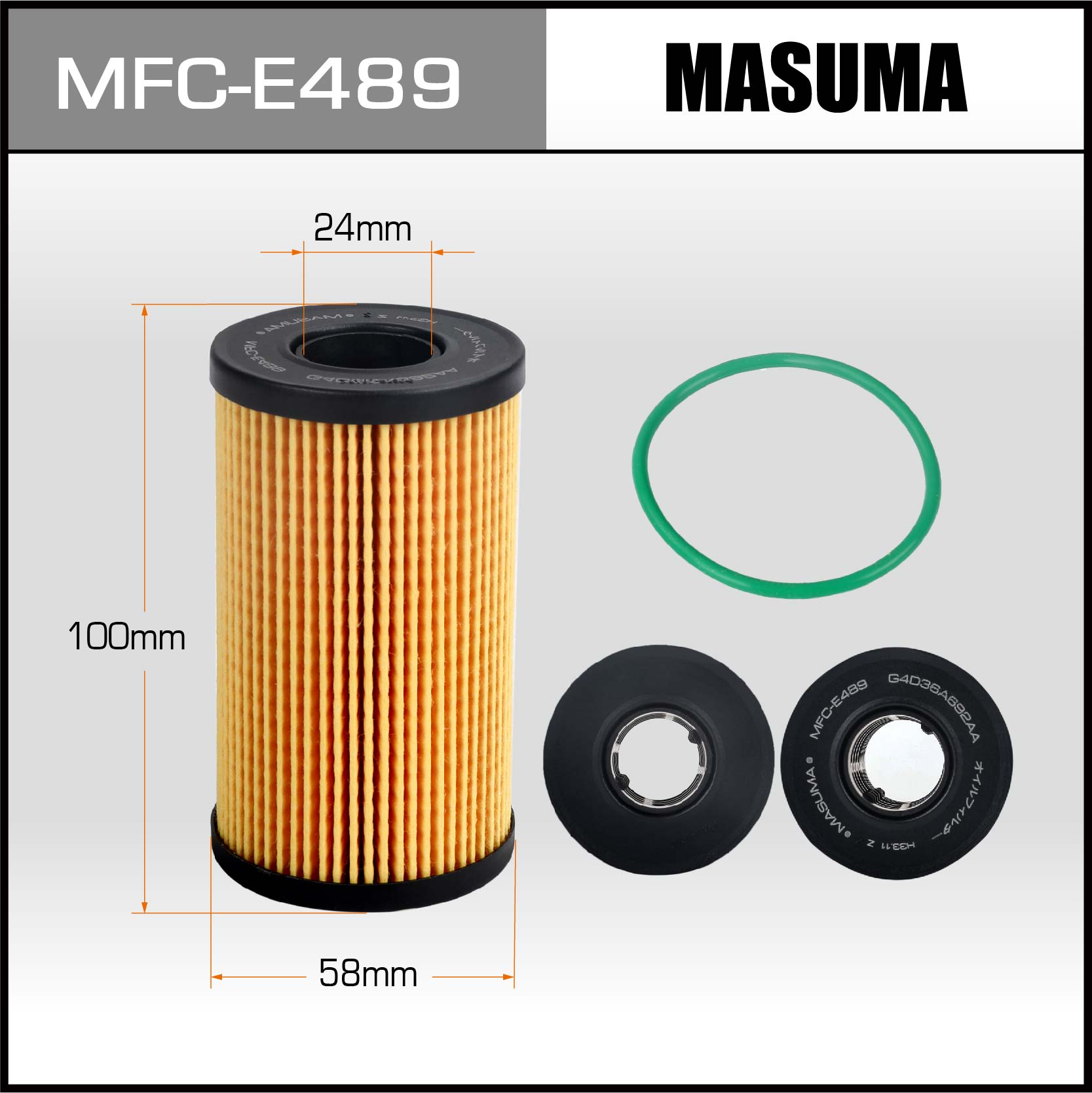 MASUMA MFC-E489 Oil Filter for Jaguar XE, XF, & Land Rover