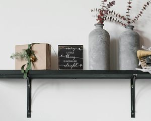 <span class=keywords><strong>Ogni</strong></span> piccola <span class=keywords><strong>cosa</strong></span> andrà bene logo scatola di legno di uccello fattoria arte primaverile blocco da costruzione scrivania scrivania decorazione per la casa - Product Image 4