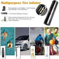 Portable Mini Electric air Bicycle Pump 3-120psi 13L/Min air Flow Car Tire Inflator air Pump