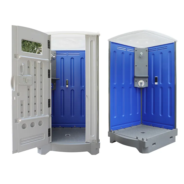 Produk Penjualan Terlaris Ruang Mandi Kamar Mandi Seluler Hdpe Luar Ruangan dengan Banyak Kegunaan Blok Toilet dan Shower Kamar Mandi Portabel