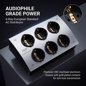 YIVO XSSH Audio e-TP60 FI-E30 EU Shuko Euro distributore di corrente alternata 125V-250V 16A 16amp ingresso IEC presa elettrica presa - Product Image 1