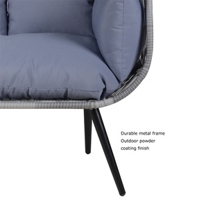 2-seater Standing Egg <b>Chair</b> for Outdoor Park Living Room Exterior Hotel Courtyard Hall Use - Product Image 5