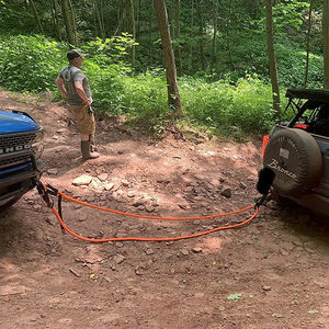 Chine Fabricant 1 pouce 20 pieds <span class=keywords><strong>4x4</strong></span> hors route voiture <span class=keywords><strong>sangle</strong></span> à arracher Nylon cinétique Double tressé récupération corde de remorquage - Product Image 6