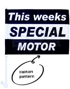 Banderas Rectangulares Personalizadas de Poliéster de Doble Cara para Automóvil, con su Propia Imagen/Logotipo/Texto, Mini Bandera Americana para Exteriores - Product Image 6