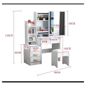 <span class=keywords><strong>Tocador</strong></span> multifuncional simple moderno para apartamentos pequeños Panel <span class=keywords><strong>de</strong></span> mesa <span class=keywords><strong>de</strong></span> <span class=keywords><strong>maquillaje</strong></span> iluminado económico para <span class=keywords><strong>Amazon</strong></span> Cross-Border - Product Image 5