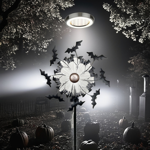 Décorations de jardin uniques 2025 : Décorations extérieures imperméables en fibre de <span class=keywords><strong>chauve</strong></span>-<span class=keywords><strong>souris</strong></span>, ornements de jardin, et tourne-vent LED en forme de <span class=keywords><strong>chauve</strong></span>-<span class=keywords><strong>souris</strong></span> pour Halloween avec piquet - Product Image 4