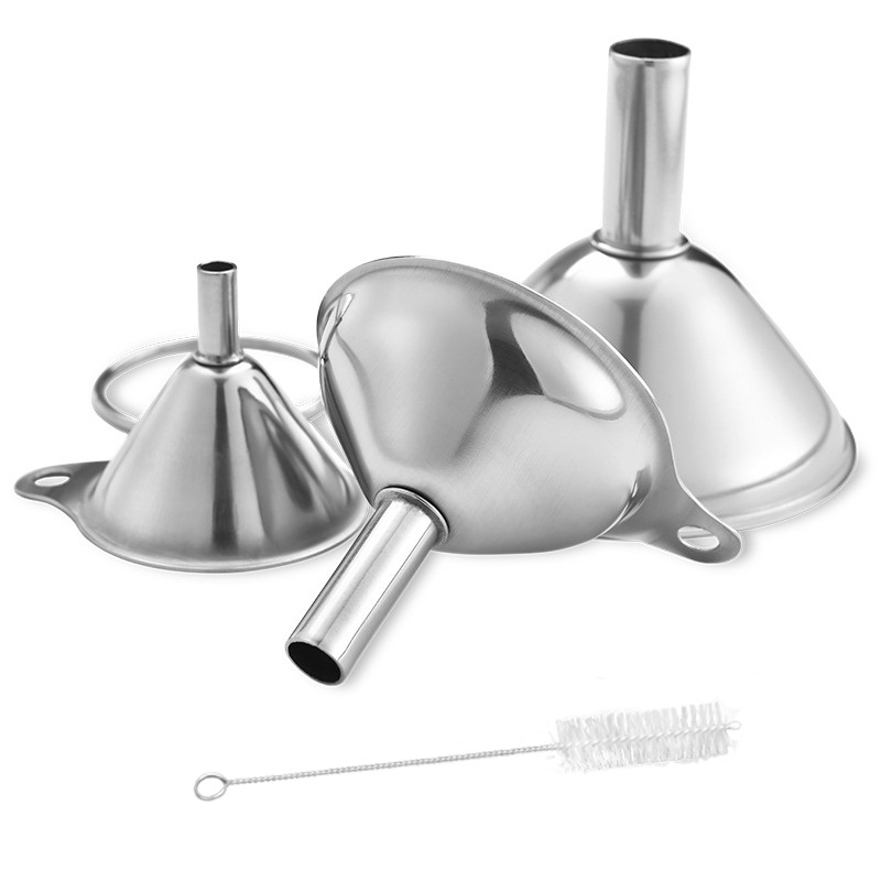 Juego de tres piezas plateado + cepillo