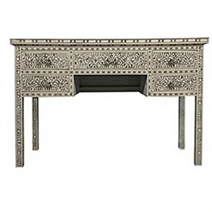 Mesa de Centro con Marco de Madera con Incrustaciones de Hueso, Diseño Europeo Moderno, Lujosa y Artística, 3 Años de Garantía, Venta Directa de Fábrica - Product Image 6