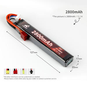 LOOYBAT 1500mAh 1800mAh 2800mAh 11.1V sacchetto agli ioni di litio <span class=keywords><strong>Airsoft</strong></span> Lipo batteria 30C ricaricabile 3S batteria per i modelli <span class=keywords><strong>Airsoft</strong></span> - Product Image 2