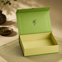 Boîte cadeau pour thé avec impression quadricolore et fermeture magnétique, logo personnalisé