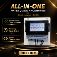 Analyseur de qualité de l'eau multiparamètres en ligne avec écran tactile RS485 pour piscines industrielles et eau potable