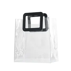 Atacado EVA proteção ambiental plástico claro saco do presente saco personalizado PVC saco transparente