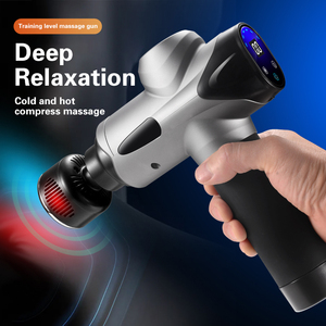 2025 nuevo producto gimnasio Fitness vibración masaje dispositivo pantalla táctil atletas percusión masaje profundo calor frío pistola de masaje - Product Image 3