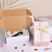 Emballage de Boîte en Carton Ondulé d'Usine, Boîte d'Expédition Pliable Blanche en Papier Kraft avec Impression de Logo Personnalisé