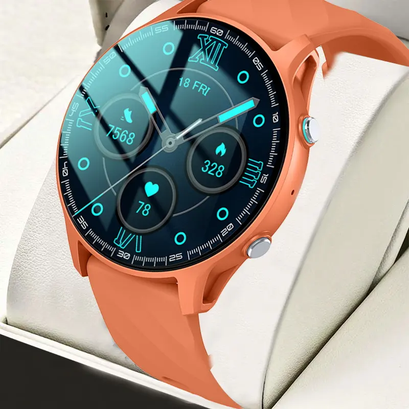 Valdus 1.52 Inch Rond Scherm Bloeddruk Hartslagfunctie Smartwatch Ondersteuning Weersvoorspelling Vs07 Fashion Smart Watch