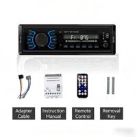 Radio para Auto, Reproductor MP3, Ranura para Tarjeta USB/TF, Radio FM/AM 1DIN Universal con Pantalla LCD y Soporte para Micrófono BT
