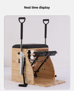 Junyirun เก้าอี้ฝึกโยคะไม้เมเปิ้ลทนทาน, อุปกรณ์ฝึกโยคะอุปกรณ์สร้างรูปร่างเก้าอี้ฝึกออกกำลังกายแบบพกพา - Product Image 4