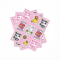 Feuille d'Autocollants Papier Auto-Adhésifs Personnalisés Holographiques A4, Imperméables, Découpe Mi-Chair, avec Colle Sûre pour Enfants, pour Fournisseurs de Planners