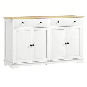 <span class=keywords><strong>Buffet</strong></span> moderne avec rangements, étagères réglables, 4 tiroirs et 4 portes pour salon et cuisine - Product Image 5