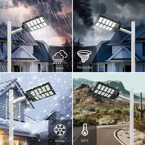 100W açık sokak ışıkları güneş enerjili IP65 su geçirmez güneş sokak lambası <span class=keywords><strong>Dusk</strong></span> şafak güneş güvenlik sel lambaları hareket sensörü - Product Image 4