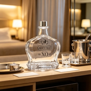 Bouteille en verre antique en forme de cheval de 700 ml pour <span class=keywords><strong>vodka</strong></span>, whisky, brandy, gin, tequila, rhum, liqueur, spiritueux, avec bouchon en liège - Product Image 6