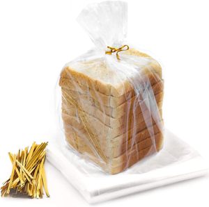 Sacs d'emballage alimentaire en plastique transparent imprimés sur mesure, très demandés, pour boulangerie, hot-dogs, gâteaux et biscuits - Product Image 1
