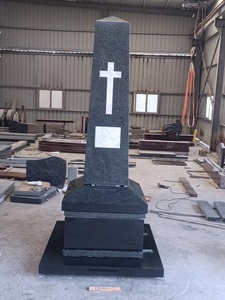 Бейда в американском стиле зеленый индийский черный гранитный кладбище обелиск надгробный камень обелиск гранит могильный камень обелиск - Product Image 2