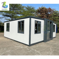 Maison préfabriquée moderne en acier de 20 pieds/40 pieds, panneaux sandwich pour salle de bain, mini-maison, extensible, pliable, maison conteneur