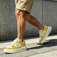 Service de conception personnalisée – Baskets de skate unisexes rehaussantes pour le streetwear – Chaussures décontractées pour le skateboard – Chaussures de skate urbaines