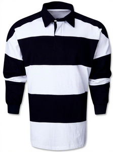 Men's Full Sleeve <b>Yarn</b> Dyed Striped Color Blocked Rugby Shirt Orange Blue Turn-down Collar Regular Fit <b>100</b>% Cotton 120g All - Product Image 5