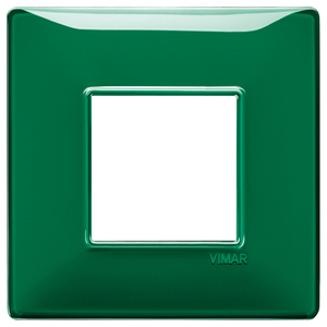 Vimar Wall <b>Switch</b> Plate Emerald Green 14.5x9.5 Cm Reflex Finish - Product Image 1