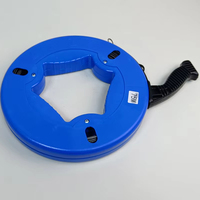 Tire-câble flexible en acier pour conduit, enrouleur portable en plastique pour tirer les fils électriques à l'intérieur des conduites