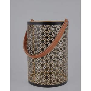 Última llegada: Linterna con correa de cuero sintético, diseño moderno para decoración de interiores, linterna para velas en oferta. - Product Image 1