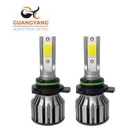 Phare de voiture LED H4 H7 H11 9004 9005 9006 9007 6500K 19W 1400 Lumen C2 Aluminium avec système de refroidissement par ventilateur