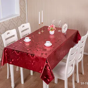 豪华婚礼批发玫瑰金色亮片桌布便宜珠片布料桌布