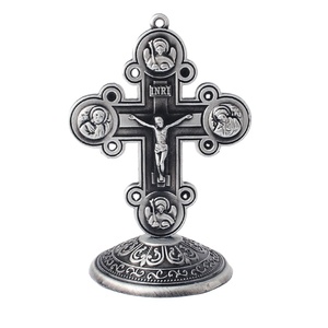 Artesanía religiosa de Metal, cristianismo católico, <span class=keywords><strong>ortodoxa</strong></span> de Jesús <span class=keywords><strong>Iglesia</strong></span>, cuatro templos, apóstoles, crucifijo, decoración del hogar STAC004 - Product Image 1