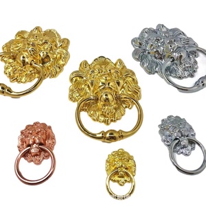 Kẽm hợp kim tủ xử lý với sư tử đầu thiết kế cho tủ quần áo ngăn kéo tủ Quần áo-lion đầu kéo rin - Product Image 2