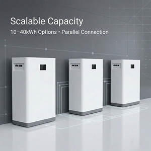 Pack de batteries de stockage d'énergie domestique 20 kWh 51,2 V 400 Ah pour système solaire résidentiel, batterie lithium 48 V 32 kWh, pack de batteries Lifepo4 - Product Image 5