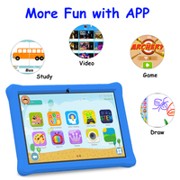Tableta Educativa Android OEM QPS de 10 Pulgadas para Niños y Niñas, el Mejor Regalo Resistente con 2 GB de Memoria para Niños