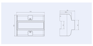 7p Điện năng tiêu thụ kWh Điện áp hiện tại wattmeter 380V RS485 Din Rail điện ba giai đoạn năng lượng mét - Product Image 5