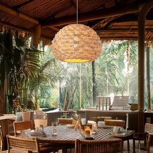 Tre ánh sáng mặt dây chuyền thời trang duy nhất treo hình học Trần gắn đèn bóng râm với điều chỉnh chiều cao phong cách tự nhiên - Product Image 3