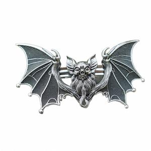 Gothic Bat Hair Clip <b>Braiding</b> Gothic Retro Style Dressing Texture Hair <b>Accessories</b> Gothic Witchy Halloween Big Bat Wing Barrette - Product Image 1