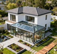 Villas préfabriquées de luxe personnalisables en structure légère en acier pour bureaux et hôtels – Maisons internationales portables