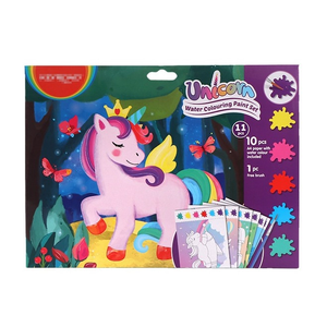 Kỳ Lân Màu Nước Sơn Cuốn Sách Kit Màu Nước Sơn Bộ Nghệ Thuật Hoạt Động Sơn Với Nước Sách Cho Trẻ Em - Product Image 2