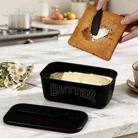 Nouvelle boîte de rangement hermétique de grande capacité avec couteau à beurre pour la cuisine à domicile, avec un récipient spécial pour le fromage pour la pâtisserie