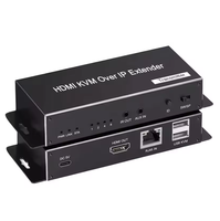 4K HDMI USB KVM Extender TCP/ IP melalui Single Cat5e/6/6a/7 hingga 200M (656ft), 1080P @ 120Hz, Keyboard & Mouse melalui jaringan